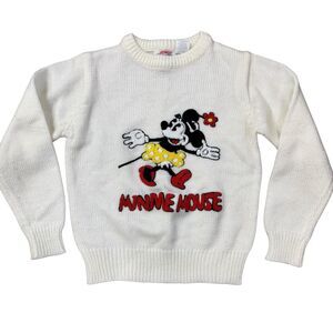 Kids MINNIE MOUSE Vintage Sweater Youth Child's Size 9-10